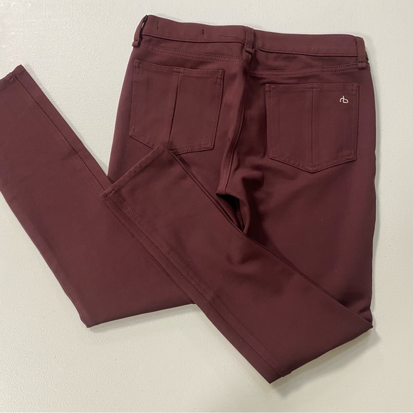 Rag and Bone Burgundy Wine Jeans - Picture 3 of 5